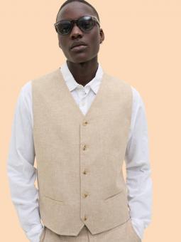 Chaleco de lino Cassis