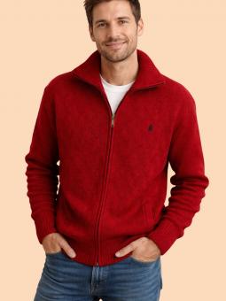 Cárdigan cremallera muestra