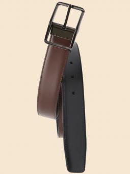Cinturón reversible de piel...