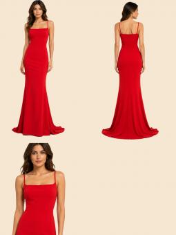 Vestit llarg sirena cua
